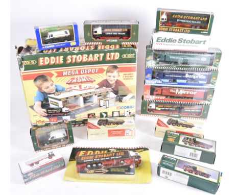 Diecast Eddie Stobart Haulage Models, a boxed collection of vintage and modern vehicles mainly by Corgi includes TY87701 Mega