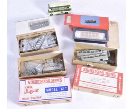 White Metal Vehicle Kits and a Varney Kit Bus, four unmade boxed kits all appear complete but unchecked, A.B.S. Models 1951 L