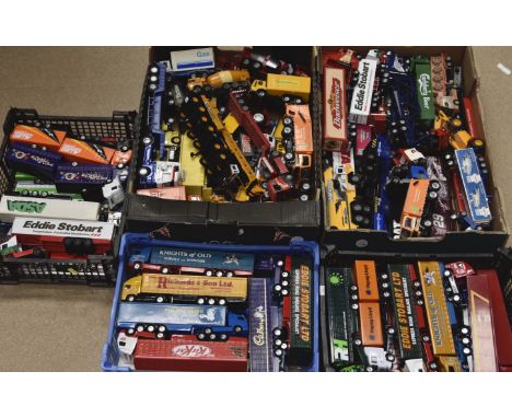 Modern Diecast Haulage/Delivery Vehicles, an unboxed collection of articulated trucks, tankers, lorries and others  in variou
