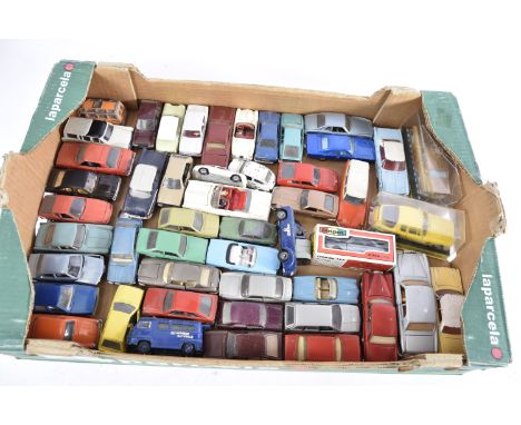 1960s and Later Playworn Diecast Vehicles, mainly unboxed private vehicles, including examples by Solido, Dinky, Polistil, Ga