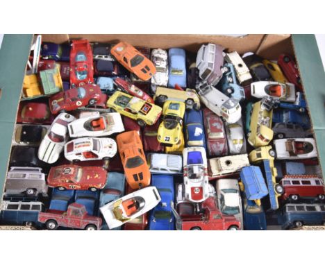 Post-war and Later Playworn Corgi Diecast Vehicles, a collection of vintage and modern private, commercial and competition ve