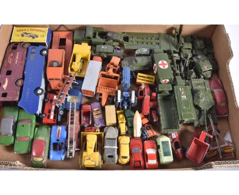 Unboxed Post-war Playworn Diecast Vehicles, vintage and modern private, commercial and military vehicles includes a boxed Y-1