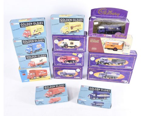 Corgi Classics  Diecast Vans and Other Delivery Vehicles, a boxed collection of vintage vehicles comprises Golden Oldies 3030