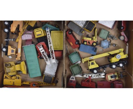 Post-war and Later Playworn Diecast Vehicles, a collection of vintage commercial models includes examples by Dinky and Corgi,