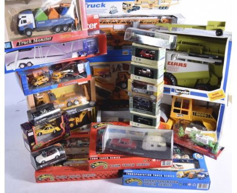 Modern Diecast and Plastic Vehicles, a boxed collection of mainly commercial vehicles in various scales includes Road Monster