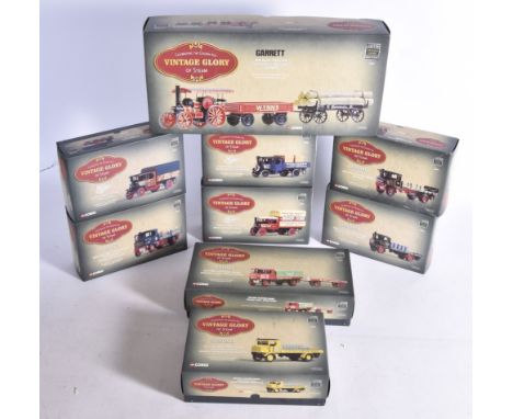 Corgi Vintage Glory of Steam,  a boxed collection of vintage vehicles comprises, Garrett Wynn's 80305, Foden 80205 Pickfords,
