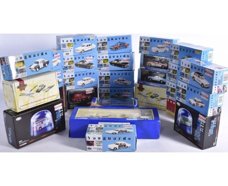 Vanguards and Other Emergency Vehicles, a boxed collection of vintage emergency vehicles mainly police cars, includes Vanguar