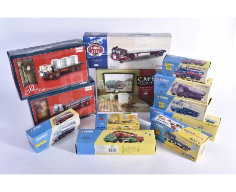 Corgi Haulage Vehicles, a boxed collection of vintage vehicles comprises Kings of the Road Crusader, Café Connection CC11601 