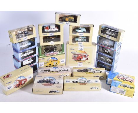Corgi and Lledo Diecast Emergency Vehicles, a boxed collection of vintage mainly British vehicles, includes Vanguards police 