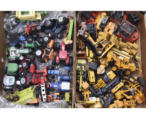 Modern Diecast Tractors and Construction Vehicles, an unboxed/playworn collection includes examples by Britain's, Conrad, Cor