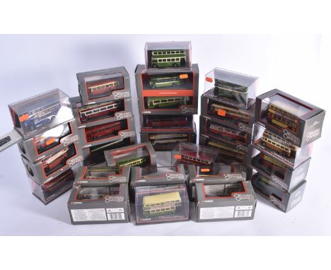 Corgi Original Omnibus, a cased collection many with outer card sleeves of vintage double, single decker and trolley buses, G