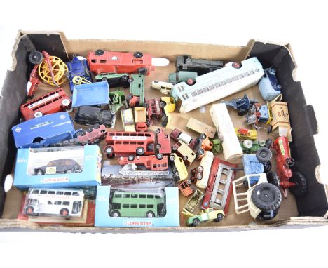 Post-war and Later Playworn and Boxed Diecast Vehicles, various vintage private and commercial vehicles includes, three boxed