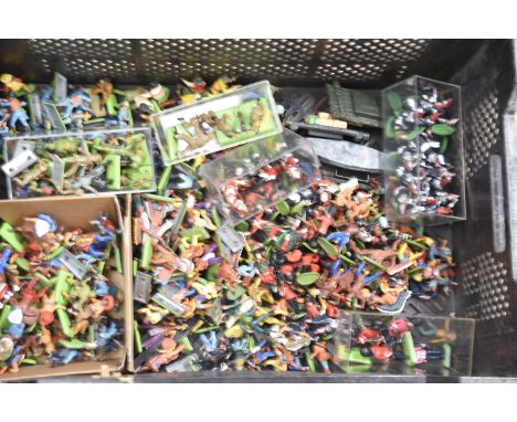 Britains metal based Deetail figures comprising Cowboys (62) and Indians (27) on foot, Hong Kong variants (50), metal based G