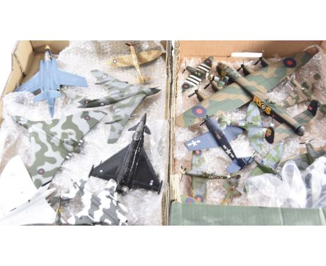 Corgi Aviation Archive, seventeen loose WWII and later military aircraft models, with some stands and accessories, G-VG, some