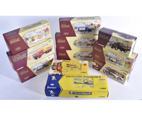 Corgi French Haulage Vehicles, a boxed collection of vintage vehicles includes Berger Collection 72011 110 Fourgon, Bibendum 