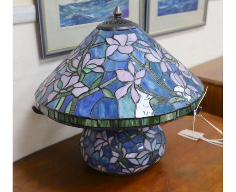 A Tiffany style table lamp, height 42cm