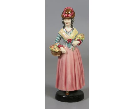 A Goldscheider figure model of a flower seller.