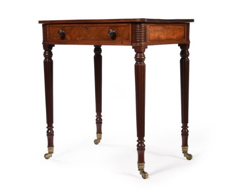 A REGENCY MAHOGANY CHAMBER TABLEATTRIBUTED TO GILLOWS, CIRCA 182072cm high, 66cm wide, 46.5cm deepFor a related Gillows chamb