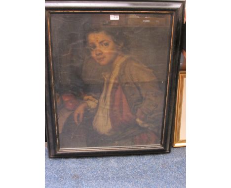 Portrait of a Boy, 19th century study on canvas 68cm x 54cm