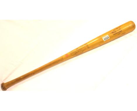 American baseball bat; 1940s George Kell model Louisville Slugger 125 Powerized, by Hillerich &amp; Bradsby Co. P&amp;P Group