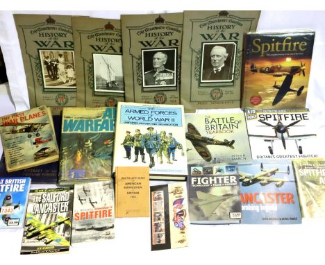 Books on military aircraft including Spitfire. P&amp;P Group 3 (£25+VAT for the first lot and £5+VAT for subsequent lots) 