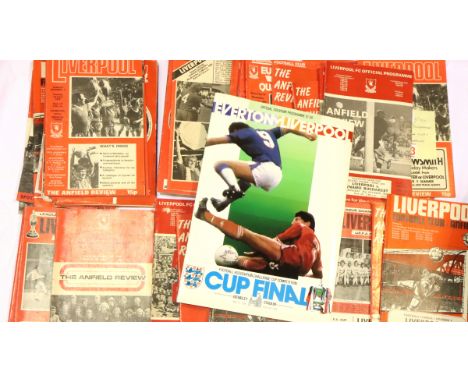 Fifty eight Liverpool football club programmes 1960-1970s. P&amp;P Group 2 (£18+VAT for the first lot and £3+VAT for subseque