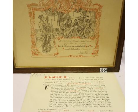 151385 SERGT THOMAS STALEY PIDDUCK ROYAL GARRISON ARTILLERY, a 1919 dated British Honorable Discharge certificate. P&amp;P Gr