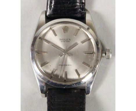 Rolex Oyster Precision, a stainless steel gentleman's manual wind wristwatch, ref. 6426, circa 1970, seventeen jewel calibre 