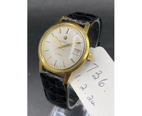 A Gents Roamer Wrist Watch With Seconds Sweep And Date Aperture