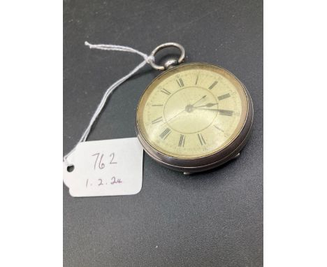 A Gents Silver Chronograph Pocket Watch With Seconds Sweep