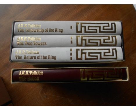 Folio Society   Tolkien, J.R.R.  Lord Of The Rings  3 Vols. 1977 In S/Case Plus  The Hobbit  1979 In S/Case (4)
