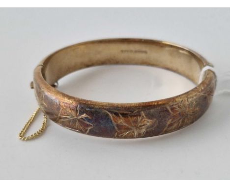 A Hinged Silver Bangle