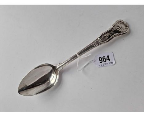 Irish Kings Pattern Table Spoon Crested  1835 By I L R. 100 Gm