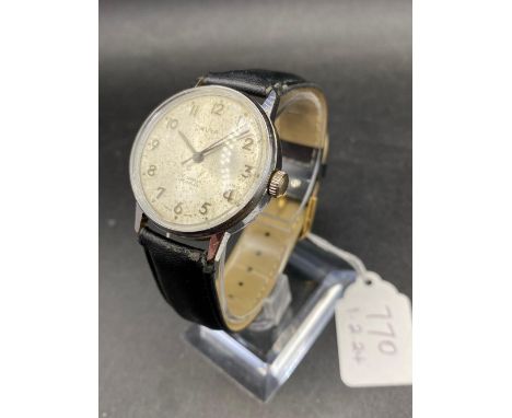 A Gents Avia Incabloc Wrist Watch With Seconds Sweep