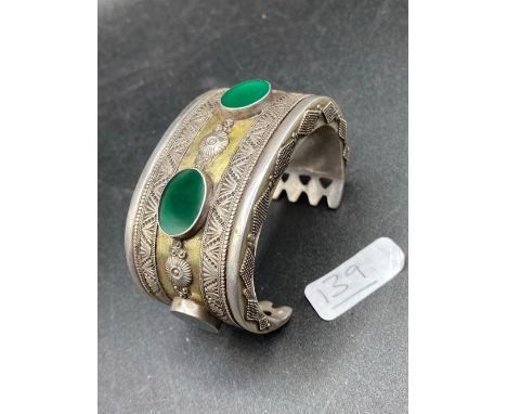 A Tribal Silver Cuff Bangle