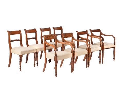 A HARLEQUIN SET OF FOURTEEN MAHOGANY DINING CHAIRSFIRST HALF 19TH CENTURYTo include four armchairsPlease note this is fourtee