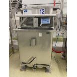 Greaves stainless steel 800L paddle tank , complete with onboard weighing system , Model WGH521 , sn