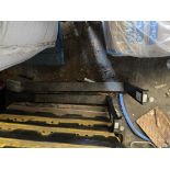 5 various sets of fork lift forks