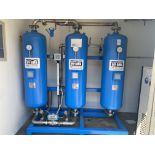HI line industries 3 section tank unit containing 3x HPSA 565-CT 11 bar tanks , 2x Deskcant and 1x a
