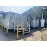 Purpose built chiller room , with 2 logicold chiller units , approx 10m access steps and ramp