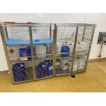 Lockable stainless steel storage cage