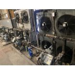 6 various chilling compressors , complete with control panels as lotted