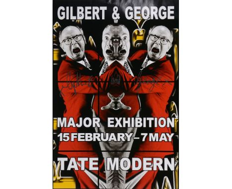 After Gilbert &amp; George "Major Exhibition" - a poster, version 1, for the 15th February-7th May Exhibition at Tate Modern,
