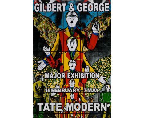 After Gilbert &amp; George "Major Exhibition" - a poster, version 4, for the 15th February-7th May Exhibition at Tate Modern,