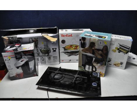 SIX ITEMS OF BRAND NEW AND BOXED KITCHEN ELECTRICALS including a Tefal Quick Cup,a Breville Antony Worrall Thompson Mixer, a 