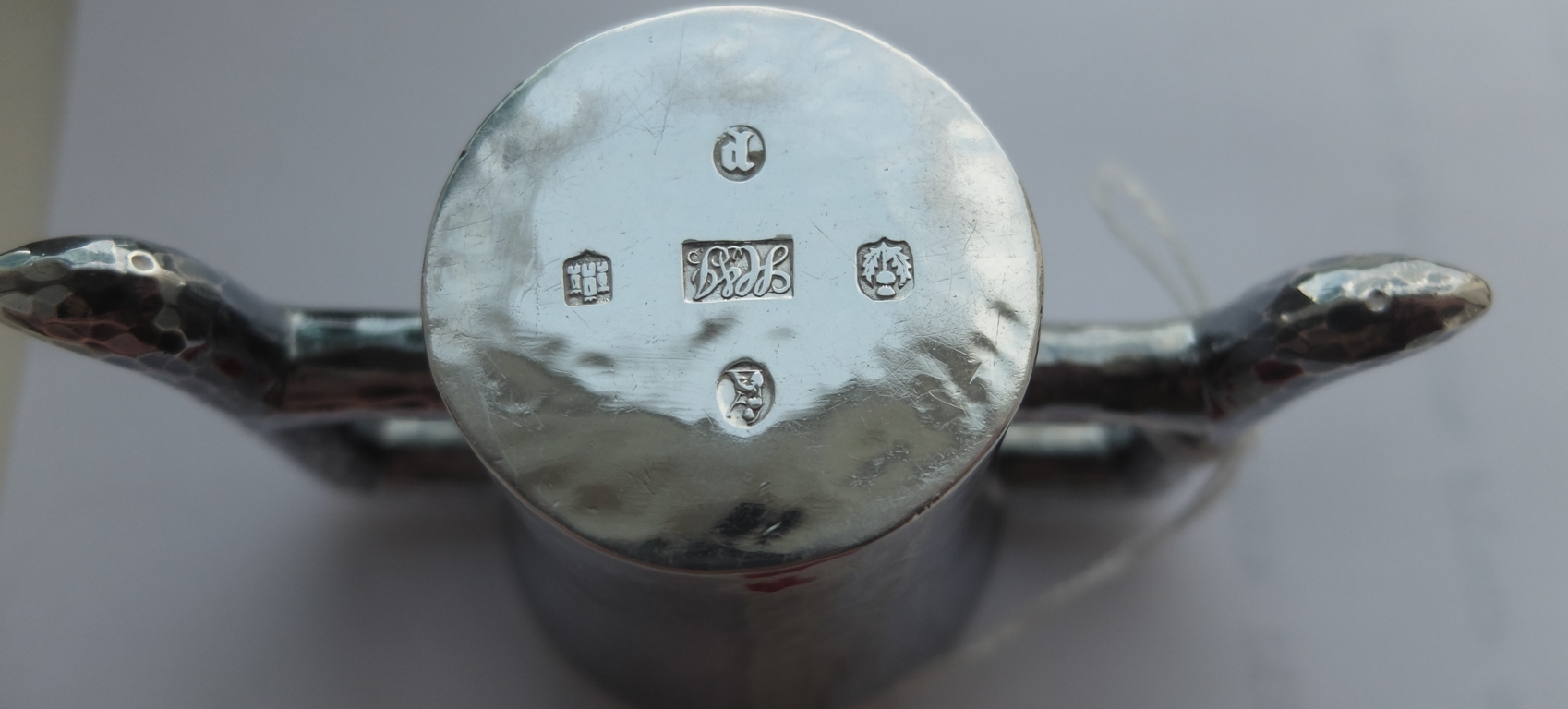 Hamilton Inches Hammered Silver Cup Edinburgh Hallmarks 1896/7 - 50mm ...