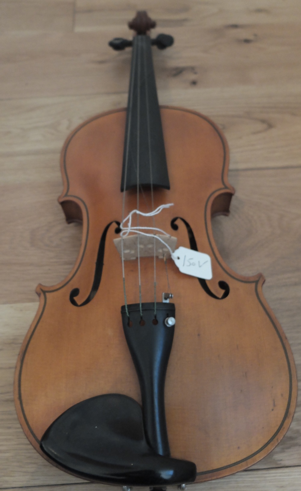 Antique Scottish Aberdeen Violin by Thomas Craig No 155 (1908) 14" back