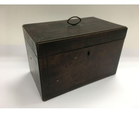 A Regency tea caddy, approx 19.5cm x 12cm x 14.5cm.