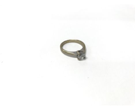 A diamond ring. Weight approx 3.7g, size approx M/N.