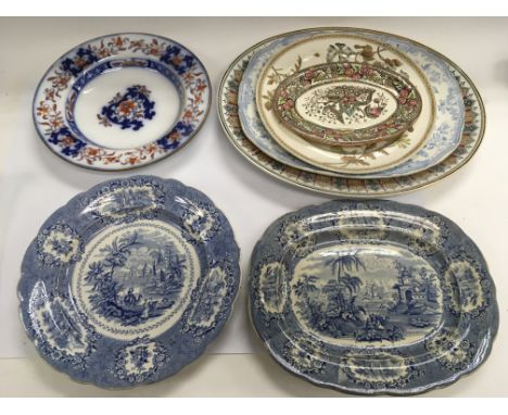 A collection of decorative ceramic plates.
